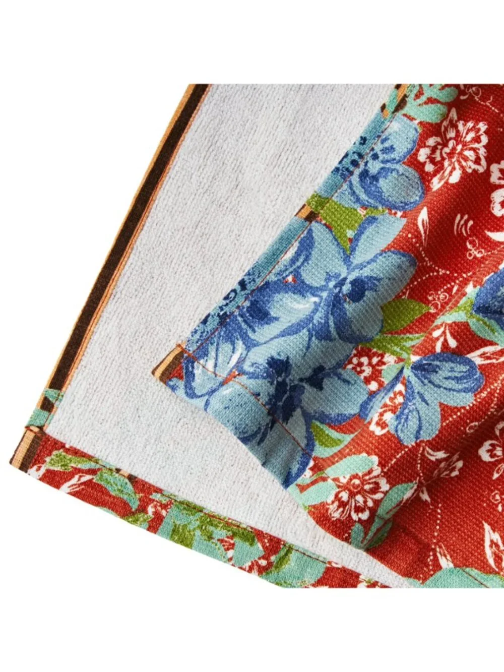 The Pioneer Woman Home Painted Meadow/Red 2-Pack Ranch Floral Kitchen Towel Set